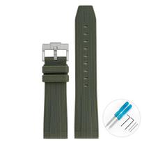 Silikoninis dirželis Blancpain X Swatch 22mm Nerūdijančio plieno sagtelė Greito atsegimo Sportinis Vandeniui atsparus Guminis laikrodžio dirželis Vyrams Moterims 22mm gray