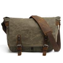 Vyriškas pečių krepšys Kasdienis drobinis vyriškas krepšys Crossbody Bag Retro drobinis krepšys Kompiuterio krepšys žalia