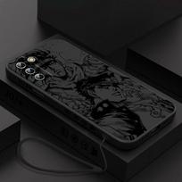 „Anime JoJo's Bizarre Adventure“ telefono dėklas, skirtas „Samsung Galaxy S23 S22 S21 S20 Pro FE Note 20 Plus Ultra Liquid Left Rope“ dėklui Samsung S20 FE 5G1