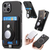 Dėklas iPhone 16 15 14 Plus 13 Mini 12 11 Pro Max Magsafe Dėklas Telefonui Su AirTag Apsauga Kortelių Laikiklis Piniginė Magnetinis Adsorbcijos For iPhone 13ProMax