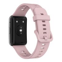 Dirželis Huawei Watch Fit apyrankei, išmanus silikoninis laikrodžio dirželis, apyrankė, Watch fit Special Edition apyrankė, spausdinimo priedai, sportinis only  the  strap rožinė