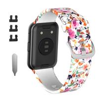 Dirželis Huawei Watch Fit apyrankei, išmanus silikoninis laikrodžio dirželis, apyrankė, Watch fit Special Edition apyrankė, spausdinimo priedai, sportinis only  the  strap black