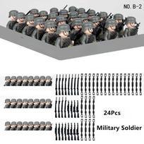 II Pasaulinio karo karinės figūrėlės, konstruktoriaus kaladėlės, armijos kariai, surenkamos kaladėlės, pasidaryk pats, edukaciniai žaislai berniukams, kalėdinės dovanos