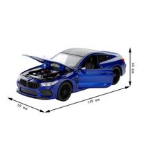 1/32 BMW M8 Alloy Diecast Sports Car Model Sound Light Vehicle Toy Children's Educational Toys Collection Present for Friends mėlyna