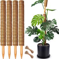 Samaniniai stulpai Daugiaaukštis samaninis stulpas augalams Monstera laipiojantiems augalams Kokoso pluošto totemas Augalų atramos kuoliukai Stovas vazoniniams augalams S 38CM