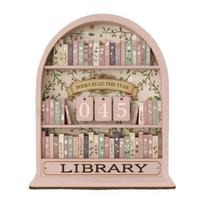 Yousheng Knygų Skaitymo Šių Metų Skaitiklis Medinis Ženklas Skaitymo Sekiklis Knygų Lentynai Namų Bibliotekos Dekoras Knygų Mėgėjo Dovana Bibliotekininkui Skaitytojui Mokytojui L beige