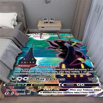 Pokémon Umbreon Nachtara Kortelė Didelis Kilimas Miegamojo Svetainės Dekoravimui Vyro Urvas Lovos Spintelės Kilimas Svetainės Sofos Grindų Kilimėlis 50X80CM