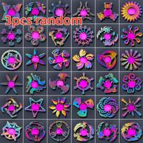 Naujas Metalinis Vaivorykštės Gradiento Spalvos Fidget Spinner R188 Tylus Guolis EDC Rankinis Piršto Galo Giroskopas Anti-Nerimo Linksmas Vaikų Suaugusiųjų Žaislai purple