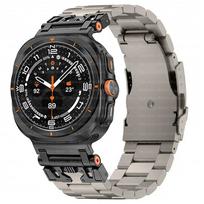 Titano prabangus dirželis Samsung Galaxy Watch Ultra 47mm, be tarpų, grandinėlės apyrankė Galaxy Ultra 47MM dirželio pakeitimo priedai Galaxy Watch Ultra gray