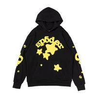 Aukštos kokybės hiphopo dainininko grafinis džemperis su voro paveikslėliu - Unisex, kasdienis ir universalus XL yellow