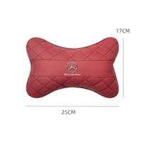 2025 Karštas NAUJAS Automobilio Odinis Galvos Atramos Sėdynės Aksesuaras Mercedes Benz A C E S G Klasės GLC CLE CLA GLB GLS W177 W205 W213 W222 X16 raudona