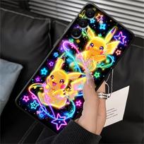 Mielas Pokemonas Pikachu dėklas telefonui Samsung Galaxy A05 A15 A70 A04 A06 A13 A20 A50 A17 A16 A40 A12 Galaxy A03 Core yellow