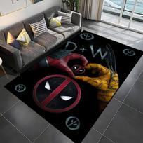 Marvel Žmogus-voras 3D kilimas Neslystantis kilimėlis svetainei miegamojo dekorui Animacinis anime Deadpūlo kilimas Dovana 50x80cm