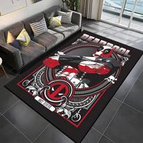Marvel Žmogus-voras 3D kilimas Neslystantis kilimėlis svetainei miegamojo dekorui Animacinis anime Deadpūlo kilimas Dovana 50x80cm