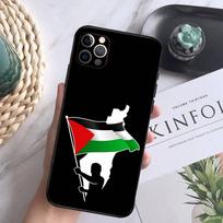 P-Palestinos-F-Vėliavos Žemėlapio Telefono Dėklas Skirtas iPhone 17,16,15,14,13,12,Pro,Max,Plus,E,SE4,Air,Mini Juodas Minkštas Dėklas iPhone17 black