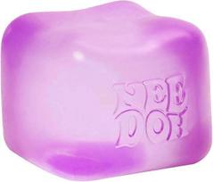 Schylling Needoh Nice Cube Tactile Press Plaything With Super Solid Squish Stress Ease Anxiety Sensory Tool - 2.25  Cube pink