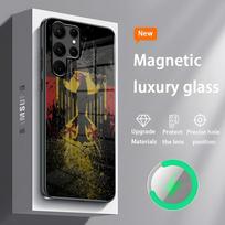 Vokietijos Vėliavos Telefono Dėklas S24 Ultra Dėklai Celulares Skirtas Samsung S24 S23 S22 S21 S20 Plus Ultra Note20 Stiklinis Magnetinis Telefono Dėklas Samsung S24