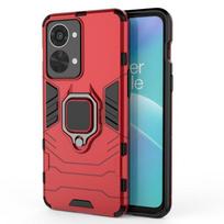 For OnePlus Nord 2T 5G Magnetic Ring Holder PC + TPU Phone Case For OnePlus Nord 2T 5G&Opp Bag raudona