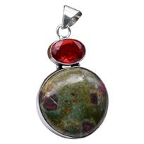 Ruby Fuchsite & Other Natural Gemstone Pendant Jewelry 2.25  J 1488