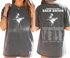 Zach Bryan Quitting Time Tour 2026 Comfort Colors Marškinėliai 1 vnt. Juodi Greitas pristatymas S gray
