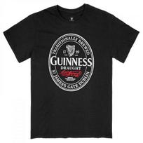Guinness Draught Klasikinio Logotipo Marškinėliai L gray