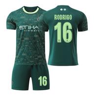 Manchester City Trys svečiai Numeris Harland Futbolo Džersio Kostiumas, Vyriškas Sergio Foden Rodrigo 16#