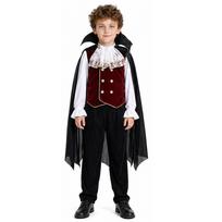 Fantazijos vampyro skeleto cosplay kostiumas Helovino vakarėliui persirengti Red Boy,XL(130-140) black