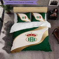 Real Betis Football 3 Piece Bedding Set Soft Duvet Cover Set with Pillowcases Printed Bedroom Decor Set for Home 135cm*200cm