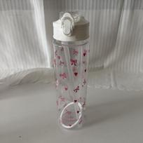 750ML Balta vandens gertuvė Estetiška Kawaii Braškių Lanko Pilnas Spaudinys Atsparus Išblukimui Moterims Kasdieniam Nešiojimui A4