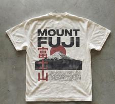 Mount Fuji Tshirt Japanese Streetwear Vintage Japanese Print Tee Minimalist Fuji Graphic Unisex Cotton Top Y2k Japanese Fashion S white