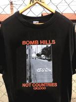 Bomb Hills Not Countries Cotton Black T-Shirt All Sizes L gray