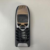 Nokia 6310 6310i dėklas korpusas baterija per vidurinį rėmelį priekinį rėmelį keičiama dalis (Nėra telefono klaviatūros) juoda