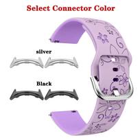 Laser Engraved Silicone Watch Band for Google Pixel Watch 4 3(41mm)/2/1 Breathable Soft Replacement Wristband Pixel Watch 4 45mm Pixel watch 2 1&Connector-Silver violetinė