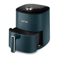 Supor 3L Air Fryer KJ30D837, Dual Knob Control for Temperature & Time, Multifunctional Small Electric Fryer black