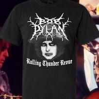 Black Metal Bob Dylan Rolling Thunder Revue 1975 Tour TShirt 4XL black