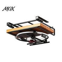 Drying Rack for Kitchen Mats Iron Cutting Board Rack, Anti-slip under Cupboard Hanging Chopping Stand Organizer, Space Saving Countertop Under Cabinet C black