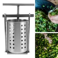 Manual Press Barrel High Yield Juice Extractor Stainless Steel Filling Water Extractor for Vegetables 25L gray