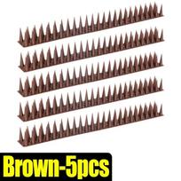 Outdoor Bird Repellent Spikes for Garden Window Fences Roof Balcony Railing Bendable Birds Pigeon Cats Spike Deterrents Traps 5pcs ruda