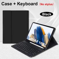 Dėklas, skirtas Samsung Galaxy Tab A8 10,5 colio, Belaidžio „Bluetooth“ klaviatūros dangtelis, skirtas Tab A8 10,5 colio, Samsung išmanusis stovas Tab A8 10.5 inch&Spanish keyboard