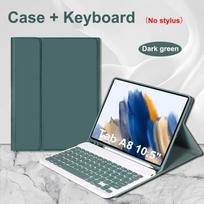 Dėklas, skirtas Samsung Galaxy Tab A8 10,5 colio, Belaidžio „Bluetooth“ klaviatūros dangtelis, skirtas Tab A8 10,5 colio, Samsung išmanusis stovas Tab A8 10.5 inch&English keyboard