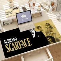 Movie S-scarface Cool Mouse Pad Anti Slip Rubber Edge Locked Thickened Laptop Gaming Desk Mat 30x80cm