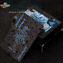 Black Foil Plated Waterproof Poker Cards, Limited Edition Collectible Playing Cards for Magic Shows & Creative Gifts mėlyna