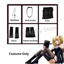 Misa Amane Cosplay Kostiumas Mirties Cos Imituotos Odos Seksualus Suknelė Perukas Kojinės Karoliai Vienodas Apranga Moterims Helovinas M&Death Note black