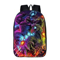 Godzilla Vs King Kong Casual Backpack Elementary School Three-Piece School Bag 17inch backpack