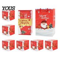 Creative Cash Gift Box Christmas Explosion for Money, Folding Bouncing Box, Pop Up Money Envelope Christmas, Birthday, Anniversary 6pcs raudona
