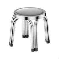Nerūdijančio plieno metalinis taburetė be atlošo, apvalus, stabilus baldas virtuvei, valgomajam, dirbtuvei 30CM gray