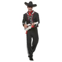 Vyriški Mariachi kostiumai suaugusiems, tradicinis mirusiųjų dienos kostiumas, Helovino kosmetikos apranga M juoda