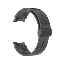 Silikoninis dirželis, skirtas Samsung Galaxy Watch 5/4 44mm 40mm Watch5 Pro 45mm magnetine sagtimi laikrodis 4 Classic 42mm 46mm Watch 5 Pro 45mm tamsiai pilka spalva