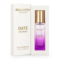 Bella Vita Luxury Date Eau De Parfum Kvepalai moterims su rožiniais pipirais, 20 ML white