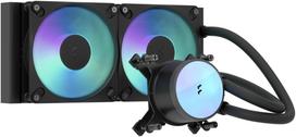Vandens aušinimo sistema FRACTAL DESIGN Radius 240 RGB Juoda Intel AMD